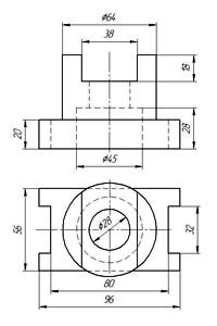 Стойка вариант 5. Задание2.3. Инженерная графика