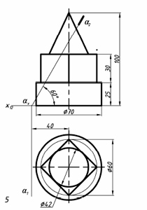 Эпюр №3. Вариант 5